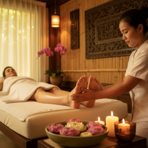 Thailändische Fußmassage